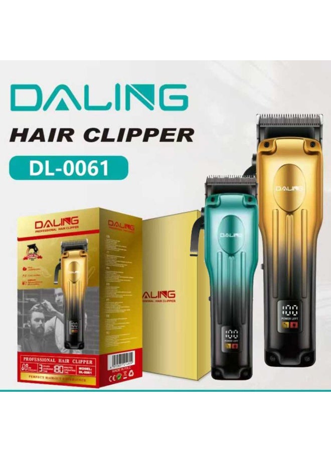 دالينغ ماكينة حلاقة الشعر الاحترافية DALING DL-0061، محرك قوي، شحن USB، شفرة قابلة للتعديل، رأس قص الشعر للرجال - Image 1